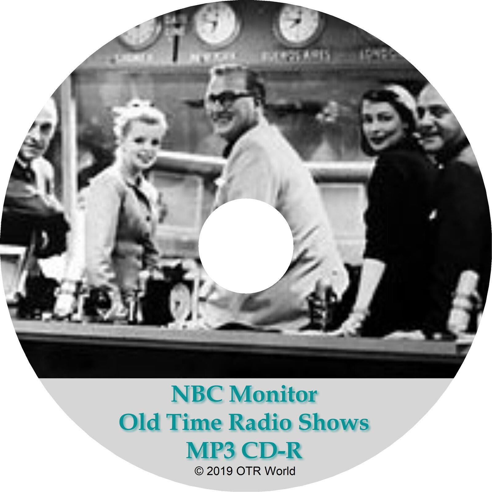 NBC Monitor Old Time Radio Shows 3 Episodes On MP3 CD-R OTR OTRS