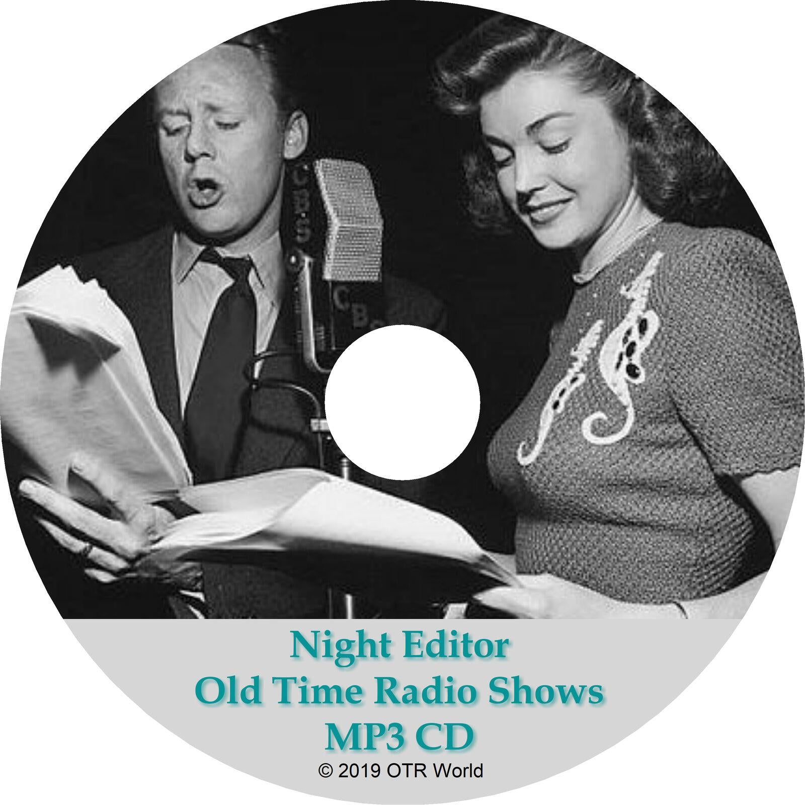 Night Editor Old Time Radio Shows OTR OTRS 26 Episodes MP3 CD-R