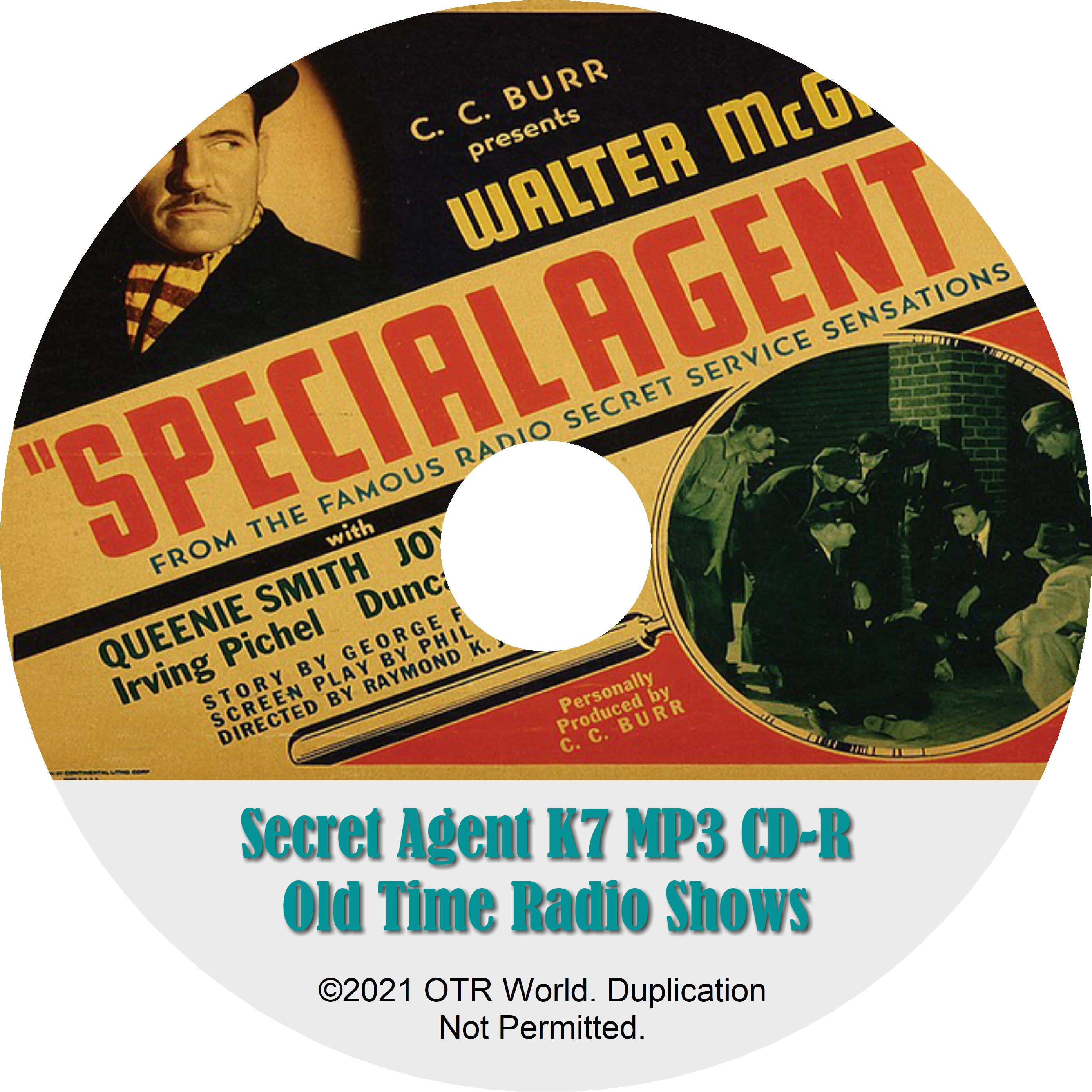 Secret Agent K7 Returns OTRS OTR Old Time Radio Shows MP3 On CD-R 68 Episodes