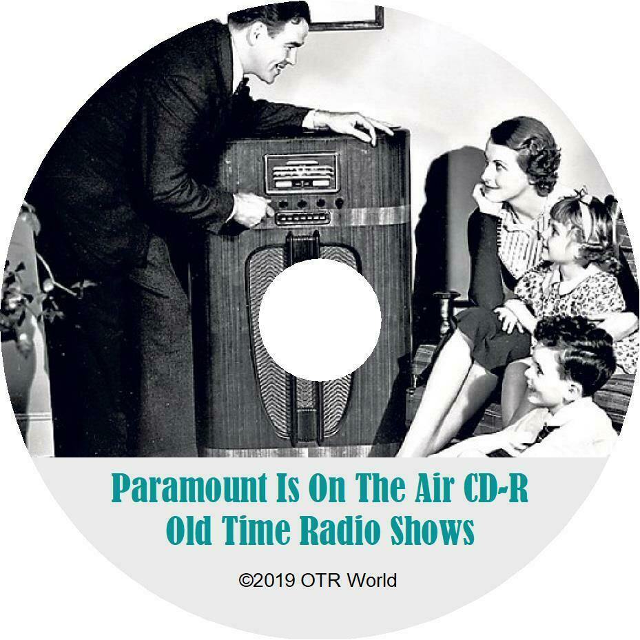 Paramount Is On The Air OTR Old Time Radio Shows MP3 On CD-R 16 Episodes - OTR World