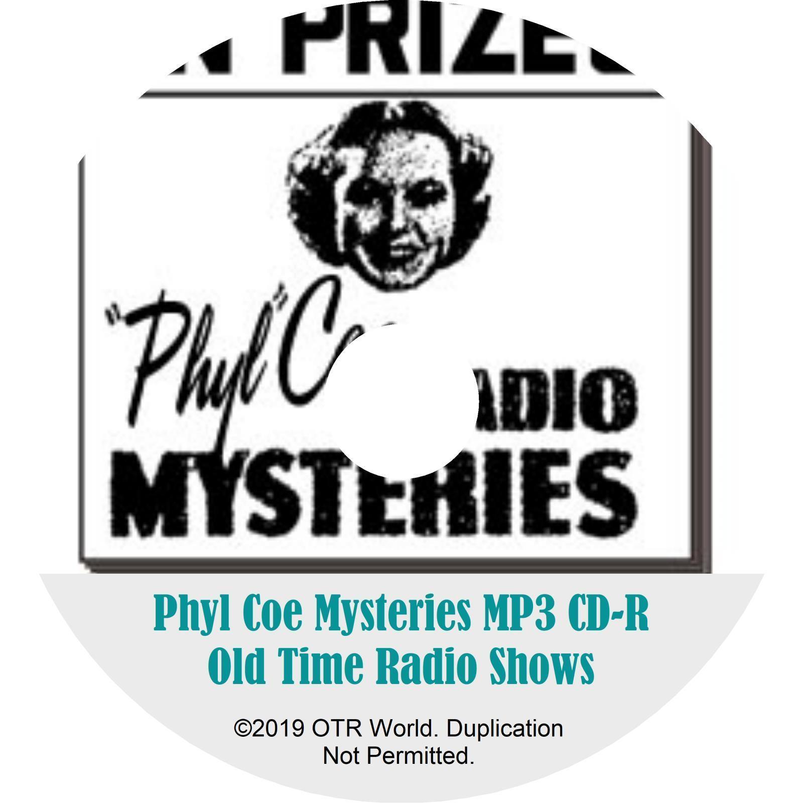 Phyl Coe Mysteries OTR Old Time Radio Shows MP3 On CD 12 Episodes - OTR World
