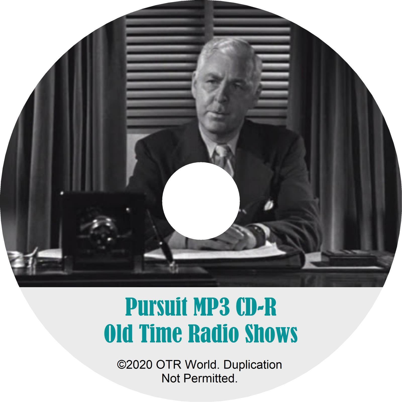 Pursuit OTR Old Time Radio Shows MP3 On CD-R 13 Episodes - OTR World