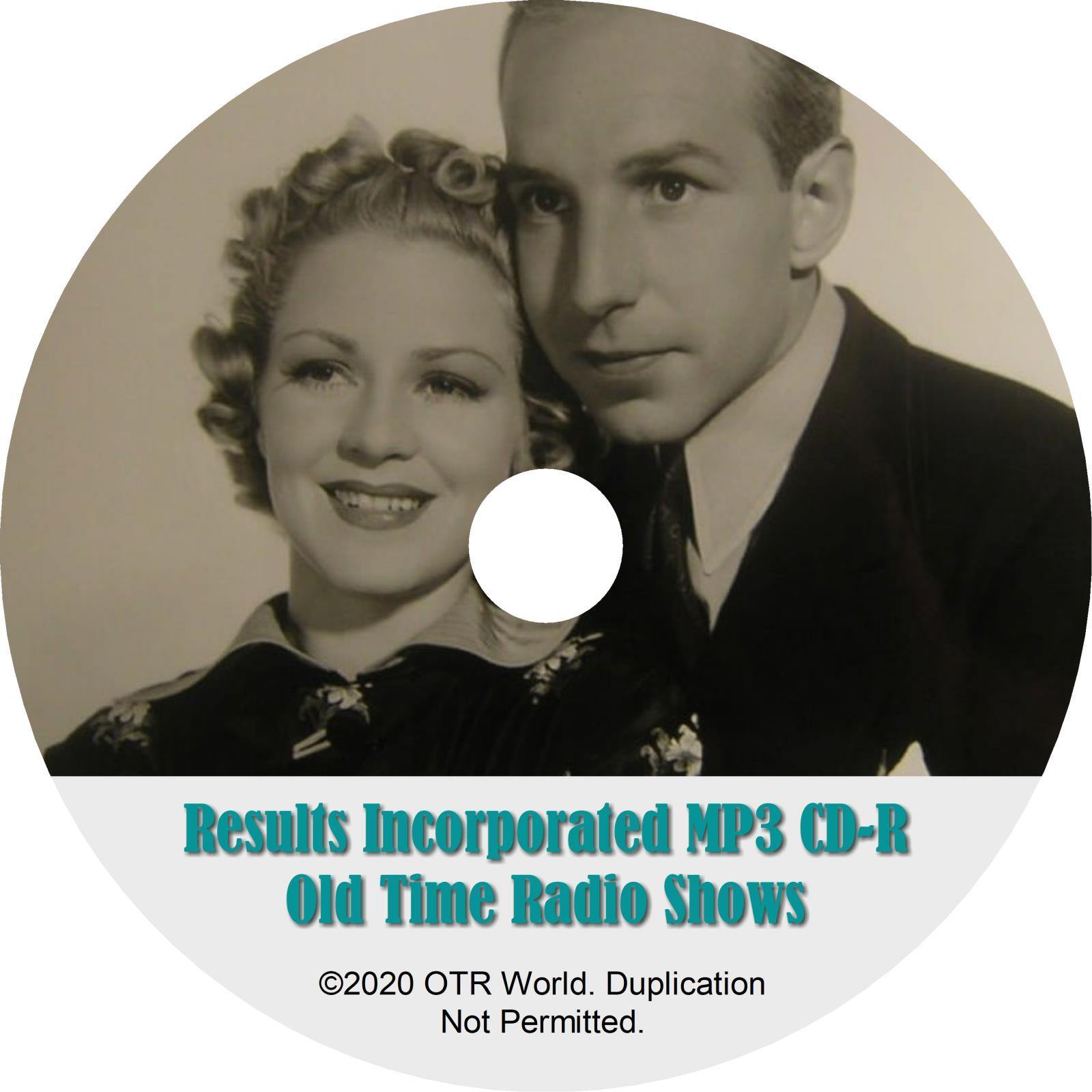 Results Incorporated OTR OTRS Old Time Radio Shows MP3 On CD-R 3 Episodes - OTR World