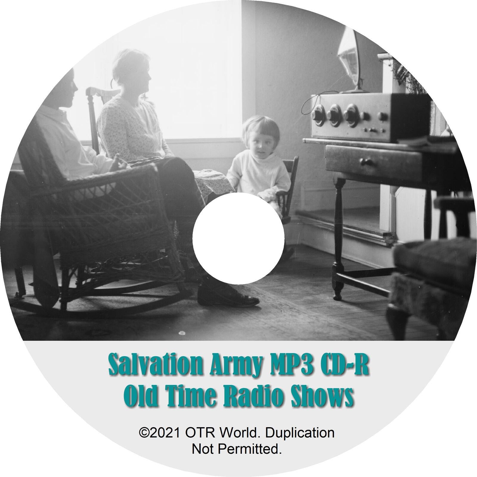 Salvation Army OTR OTRS Old Time Radio Shows MP3 On CD-R 2 Episodes
