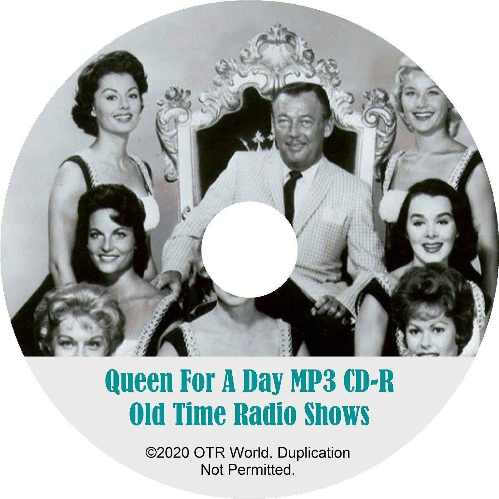 Queen For A Day OTR Old Time Radio Shows MP3 On CD 2 Episodes