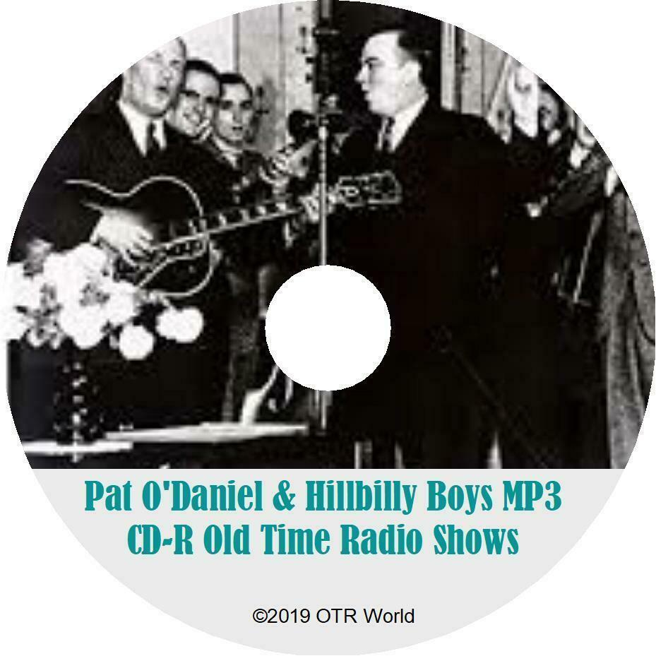 Pat O'Daniel & His Hillbilly Boys OTR Old Time Radio Shows MP3 On CD 37 Episodes