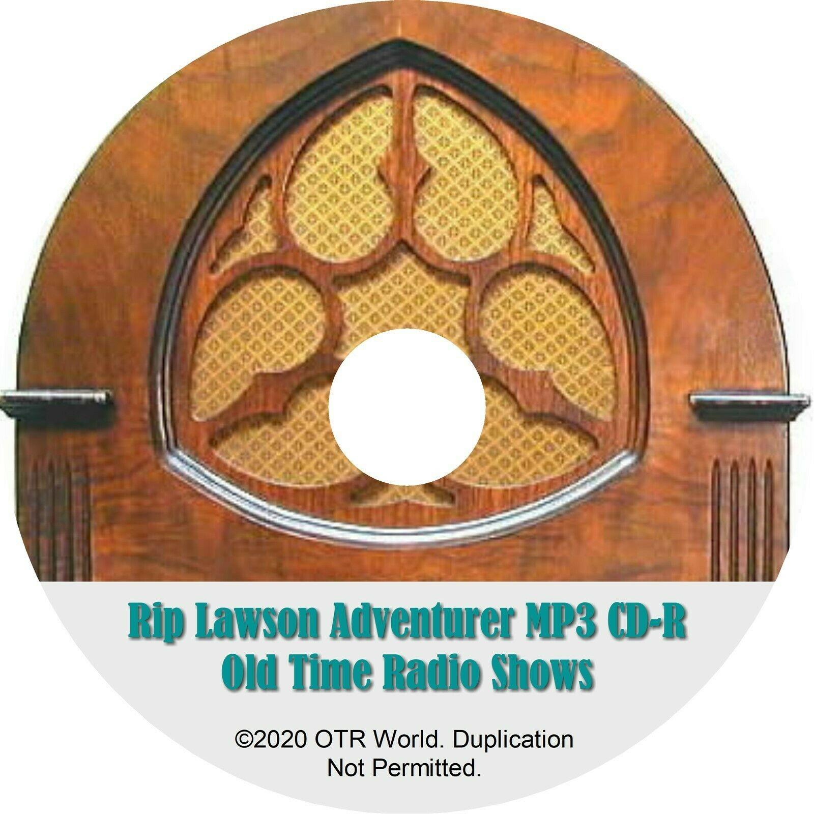 Rip Lawson Adventurer OTR Old Time Radio Shows MP3 On CD-R 3 Episodes