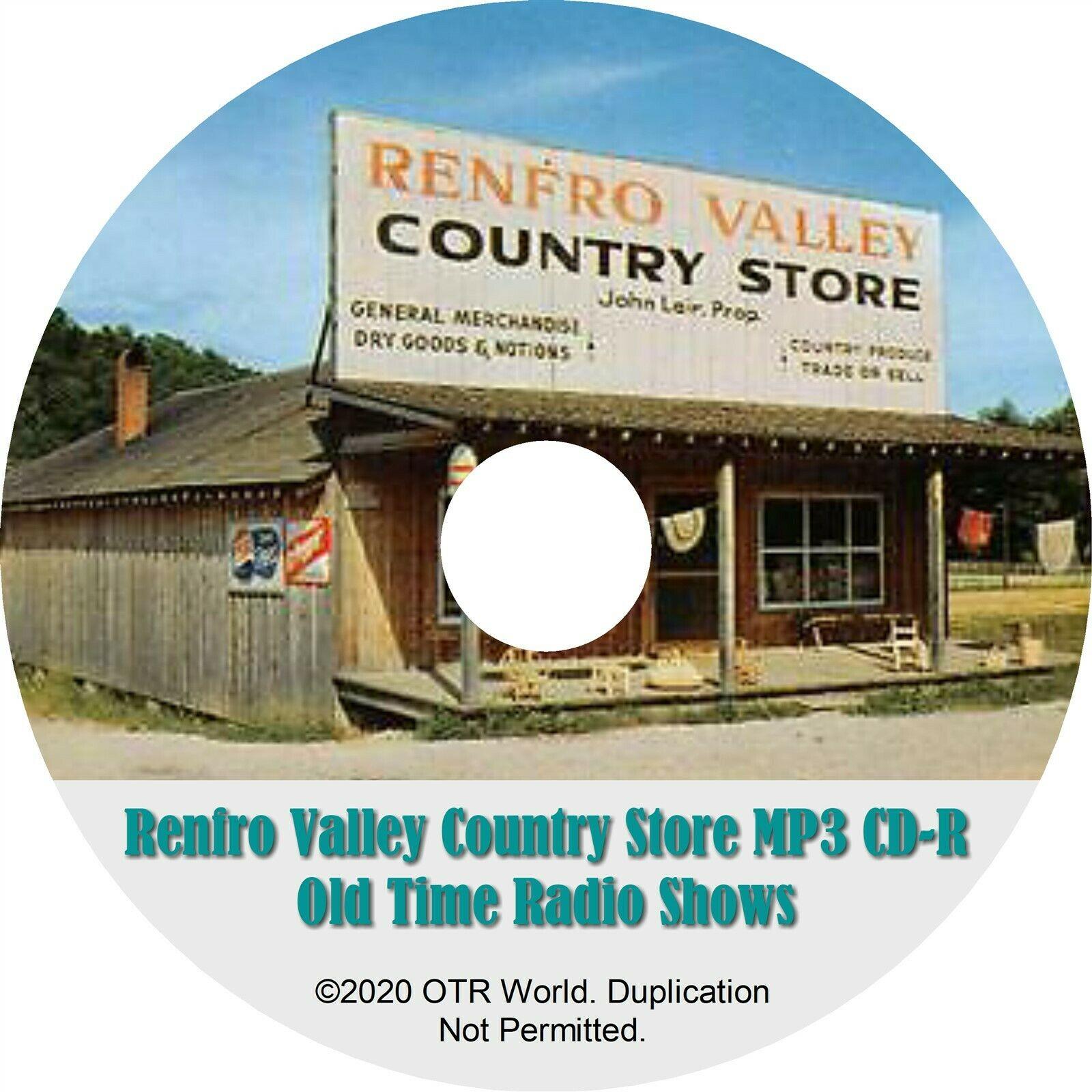 Renfro Valley Country Store Old Time Radio Shows 2 Episodes OTR OTRS On MP3 CD-R