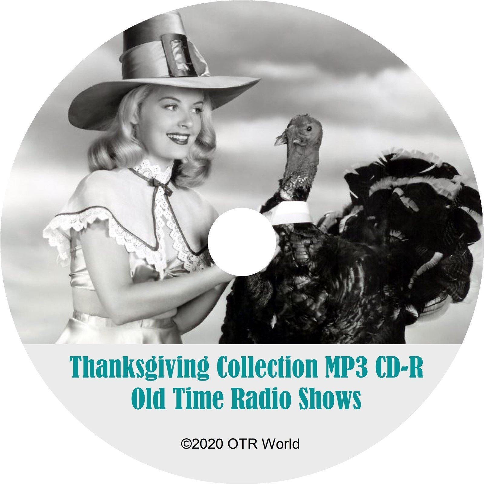 Thanksgiving OTR Old Time Radio Shows On MP3 CD-R 101 Episodes OTRS