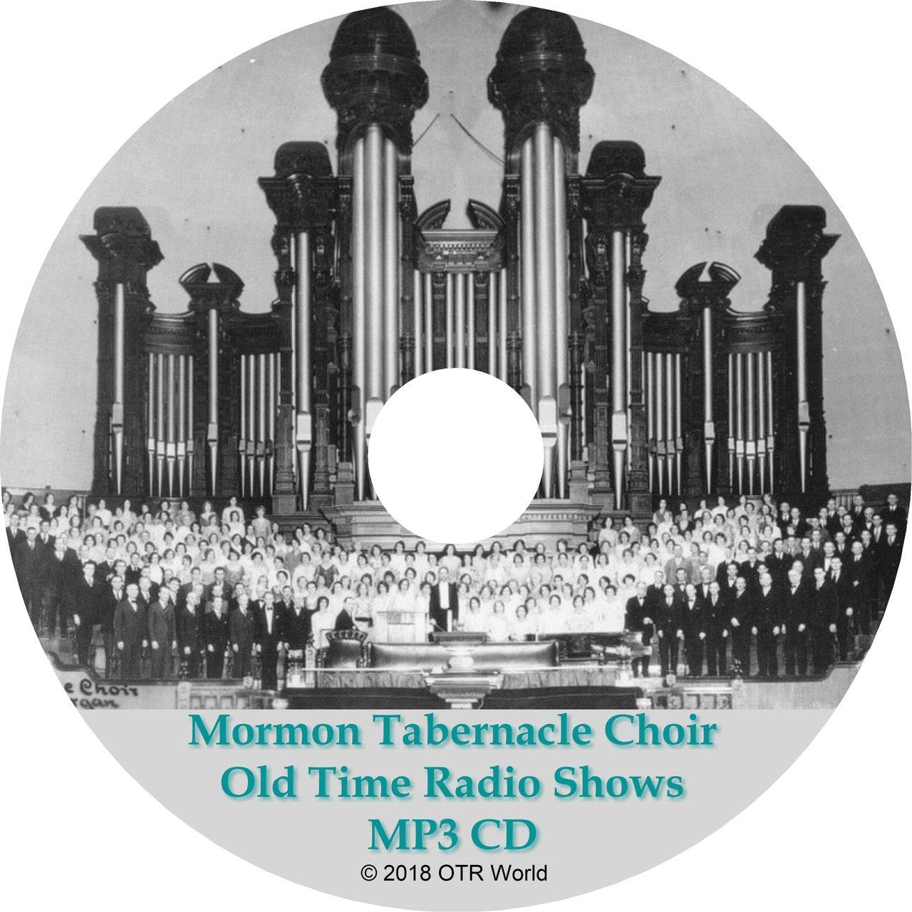 Mormon Tabernacle Choir Old Time Radio Shows 3 Episodes On MP3 CD