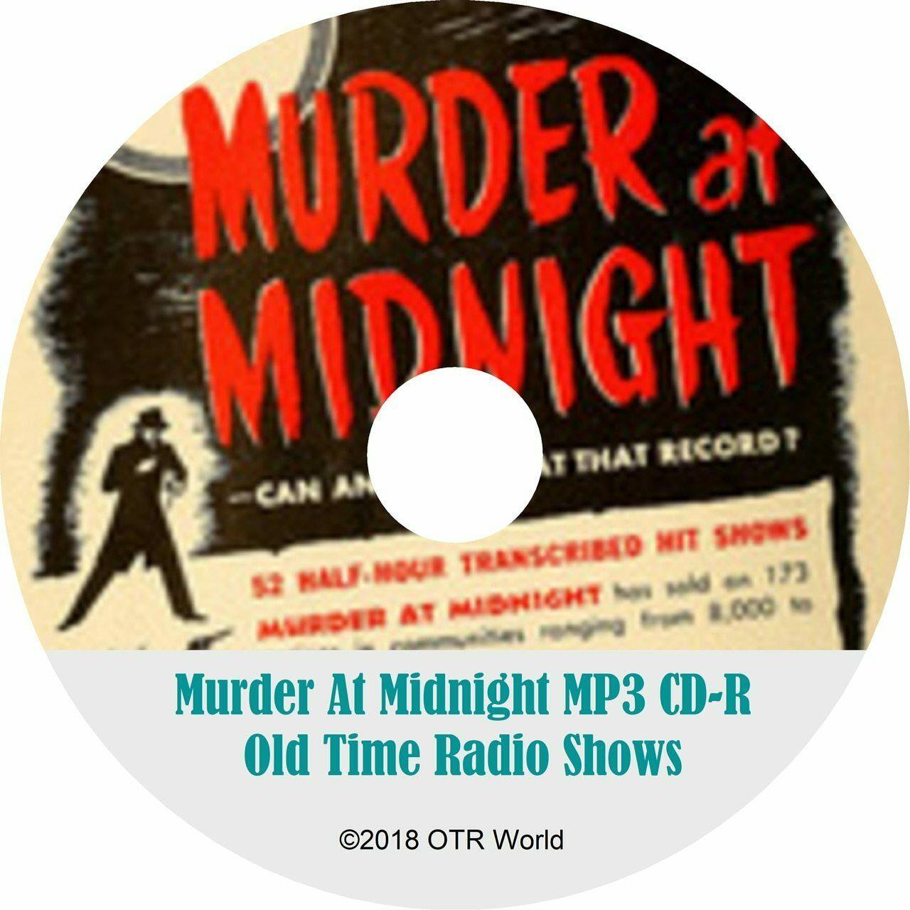 Murder At Midnight Old Time Radio OTR Shows MP3 On CD 42 Episodes