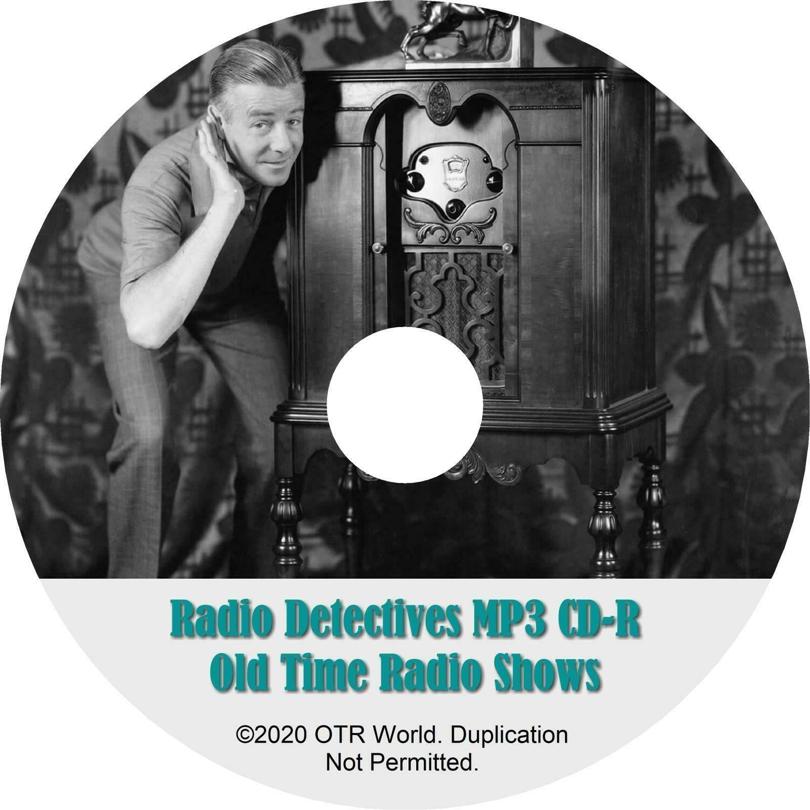 Radio Detectives Mix OTR Old Time Radio Shows MP3 On CD-R 17 Episodes