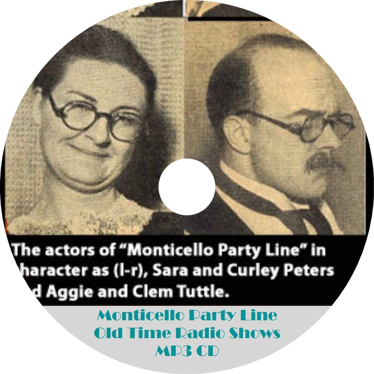 Monticello Party Line Old Time Radio Shows 17 Episodes On MP3 CD - OTR World
