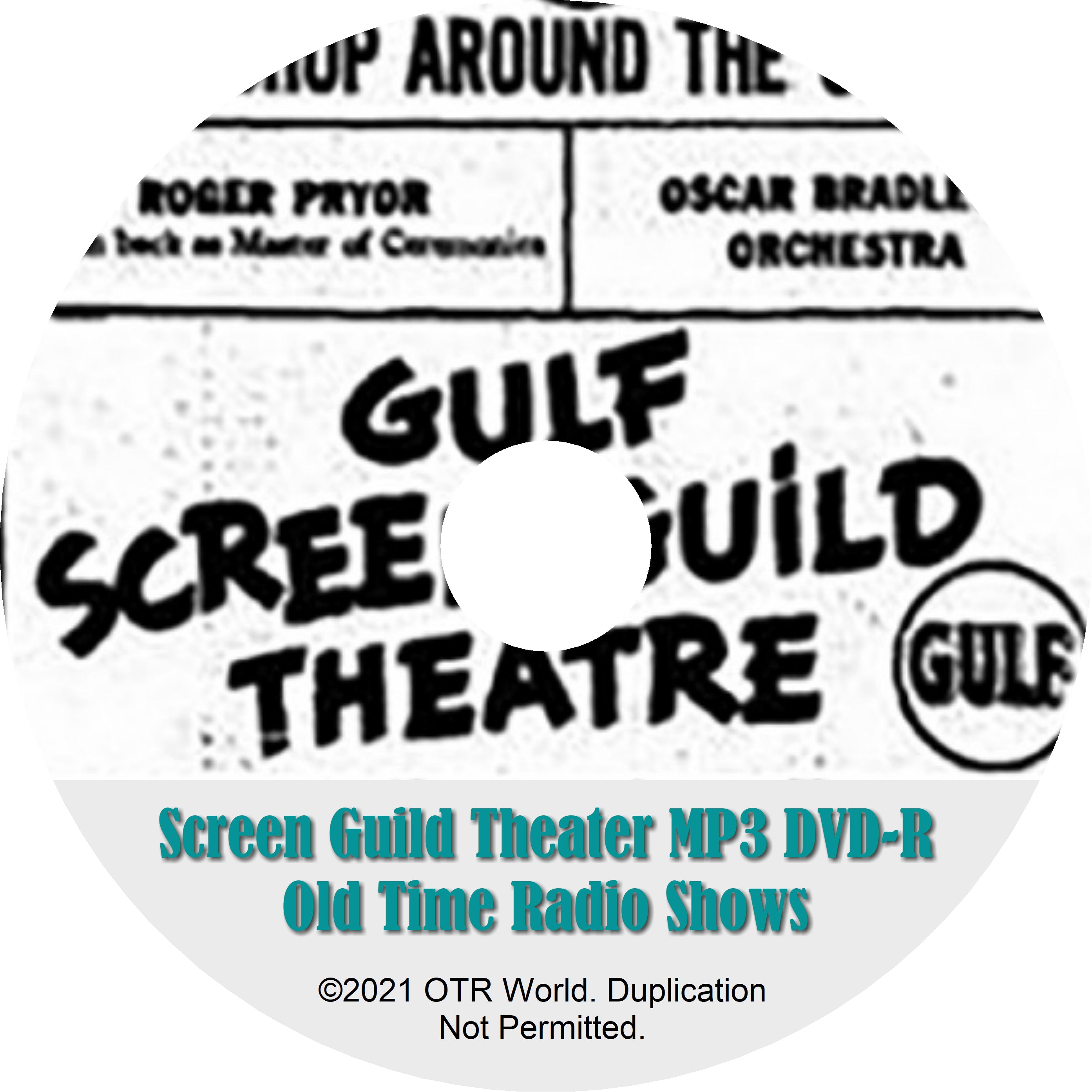 Screen Guild Theater OTR Old Time Radio Shows MP3 On DVD-R 183 Episodes