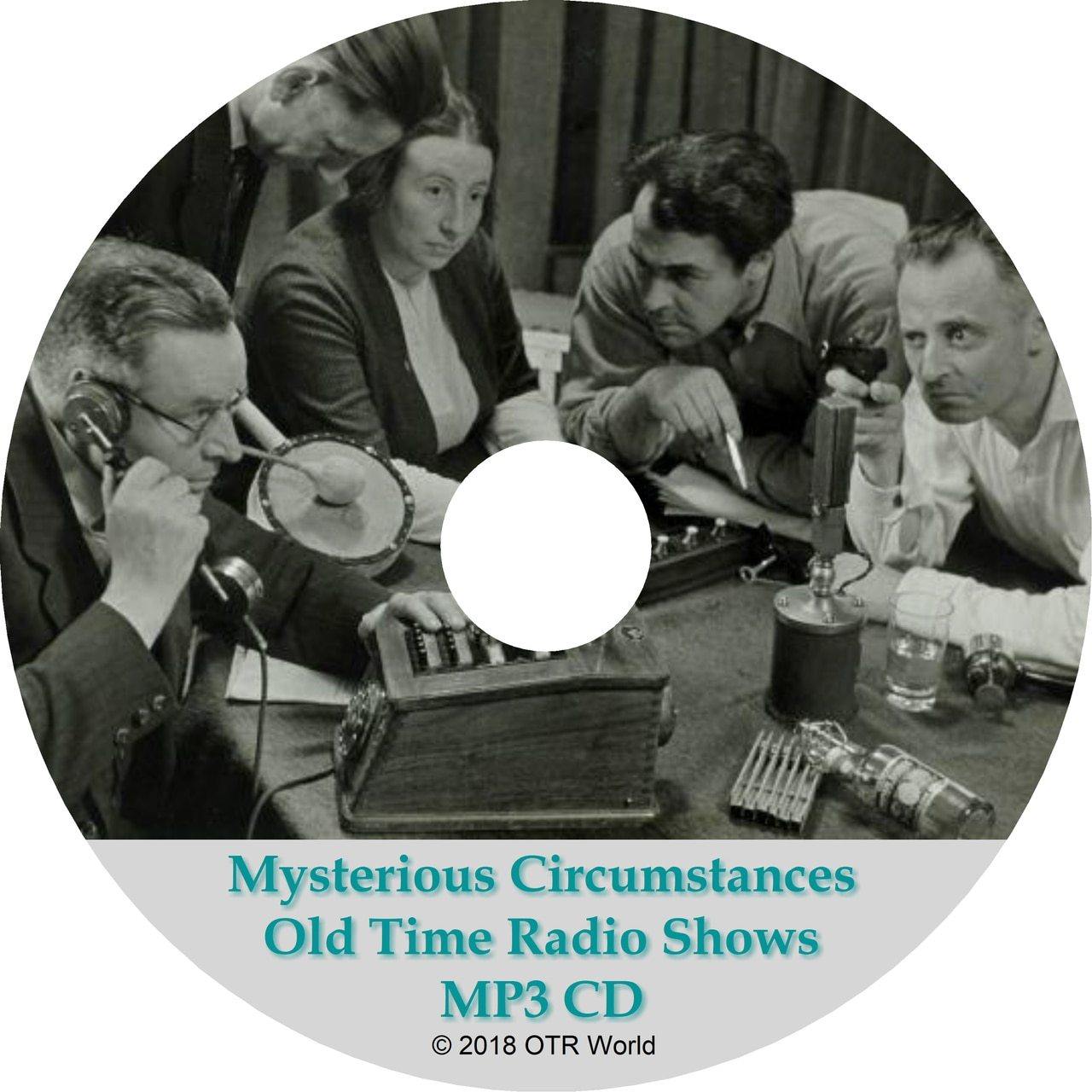 Mysterious Circumstances Old Time Radio Shows 17 Episodes On MP3 CD - OTR World