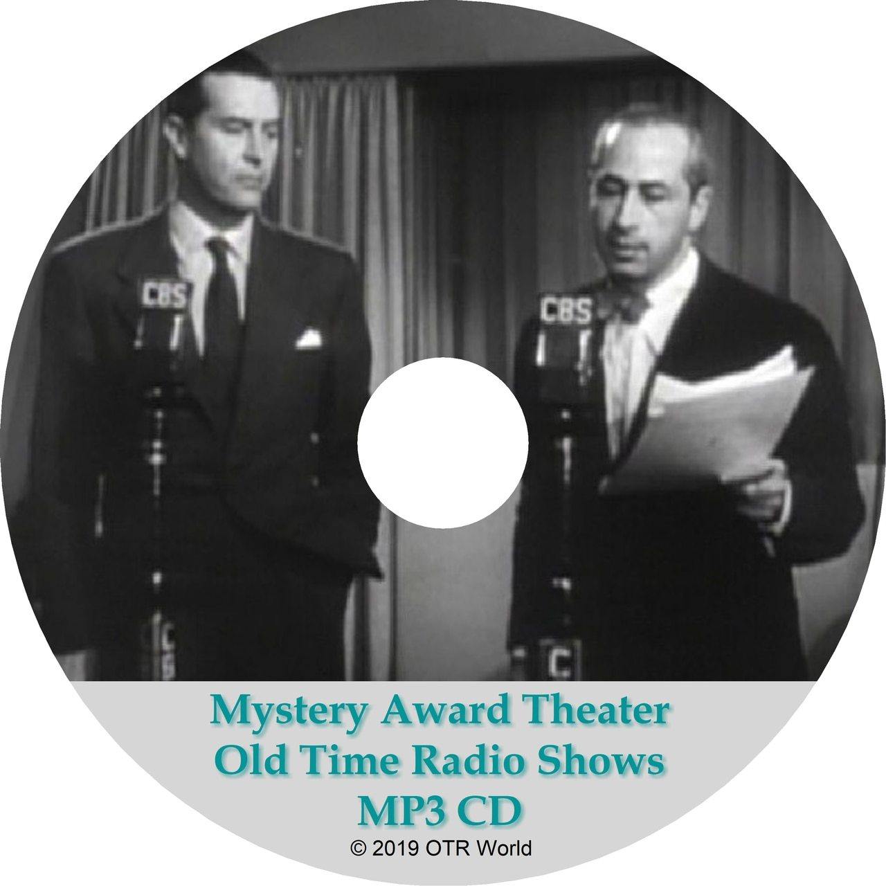Mystery Award Theater Old Time Radio Shows 2 Episodes On MP3 CD - OTR World