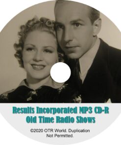 Results Incorporated OTR OTRS Old Time Radio Shows MP3 On CD-R 3 Episodes - OTR World