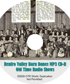 Renfro Valley Barn Dance Old Time Radio Shows 3 Episodes OTR OTRS On MP3 CD-R