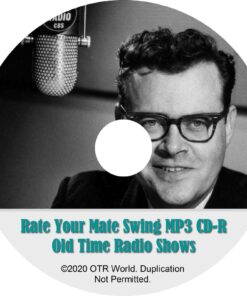 Rate Your Mate Old Time Radio Shows OTR OTRS 2 Episodes On MP3 CD-R