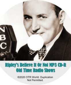 Ripley's Believe It Or Not OTR Old Time Radio Shows MP3 On CD-R 418 Episodes - OTR World
