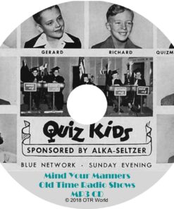 Mind Your Manners Old Time Radio Shows 11 Episodes On MP3 CD - OTR World