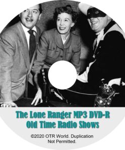 The Lone Ranger Old Time Radio Shows OTR MP3 On 3 DVD-R 2,016 Episodes